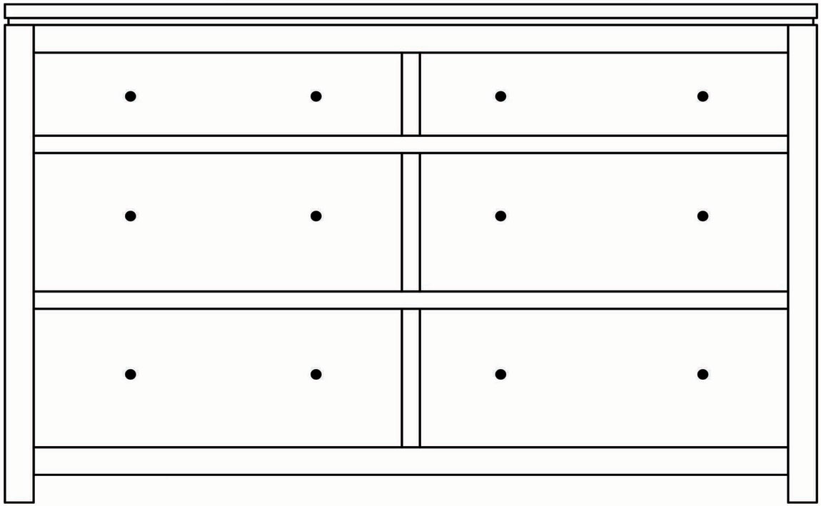 Lakemont 57" 6-Drawer Dresser - Image 4