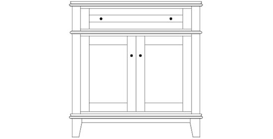Rockland 34"L ISRW815 Island