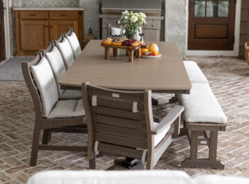 Island Rectangle Dining Table & Bristol Chair and Bench Set Sale