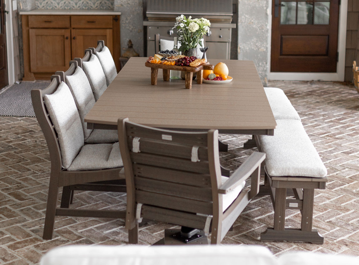 Island Rectangle Dining Table & Bristol Chair and Bench Set Sale
