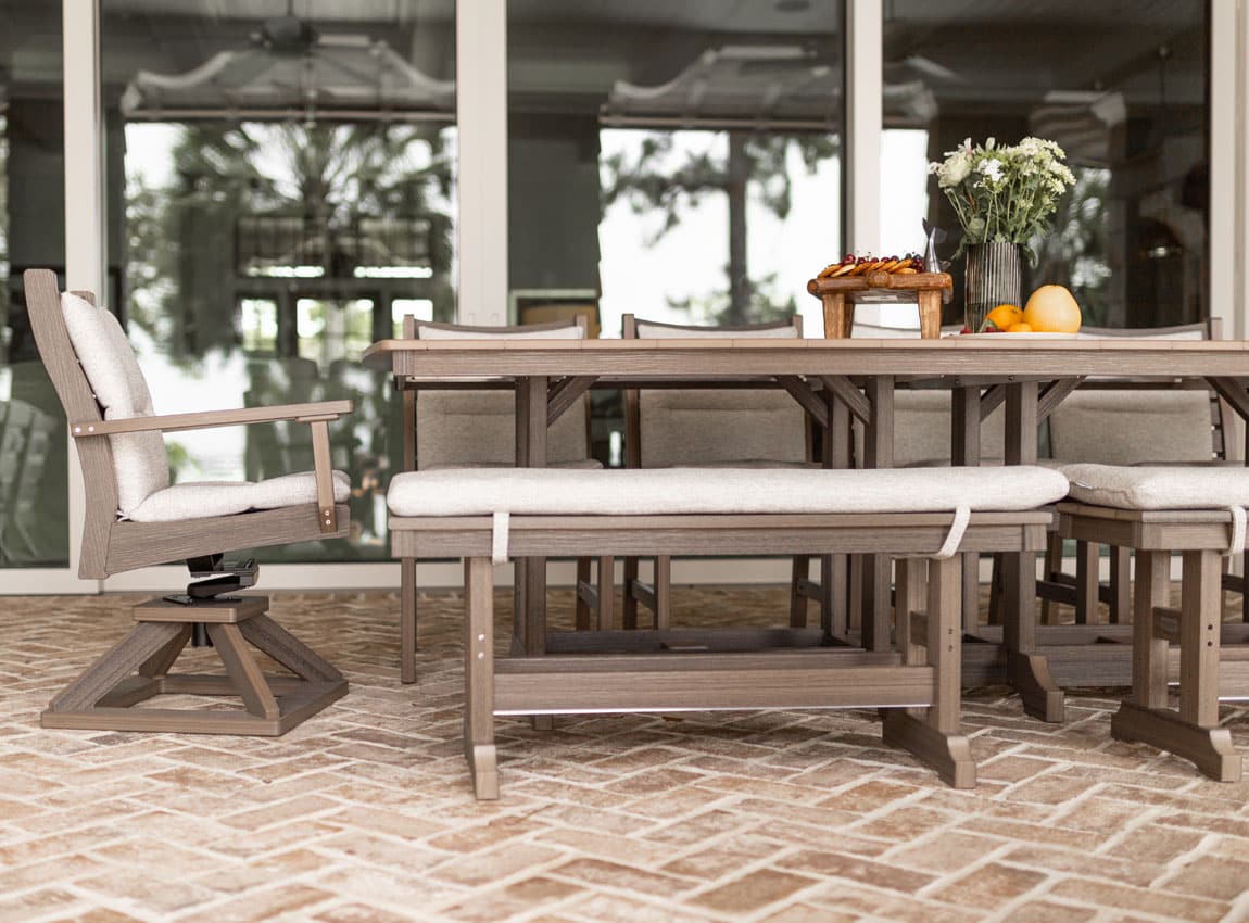 Island Rectangle Dining Table & Bristol Chair and Bench Set Sale