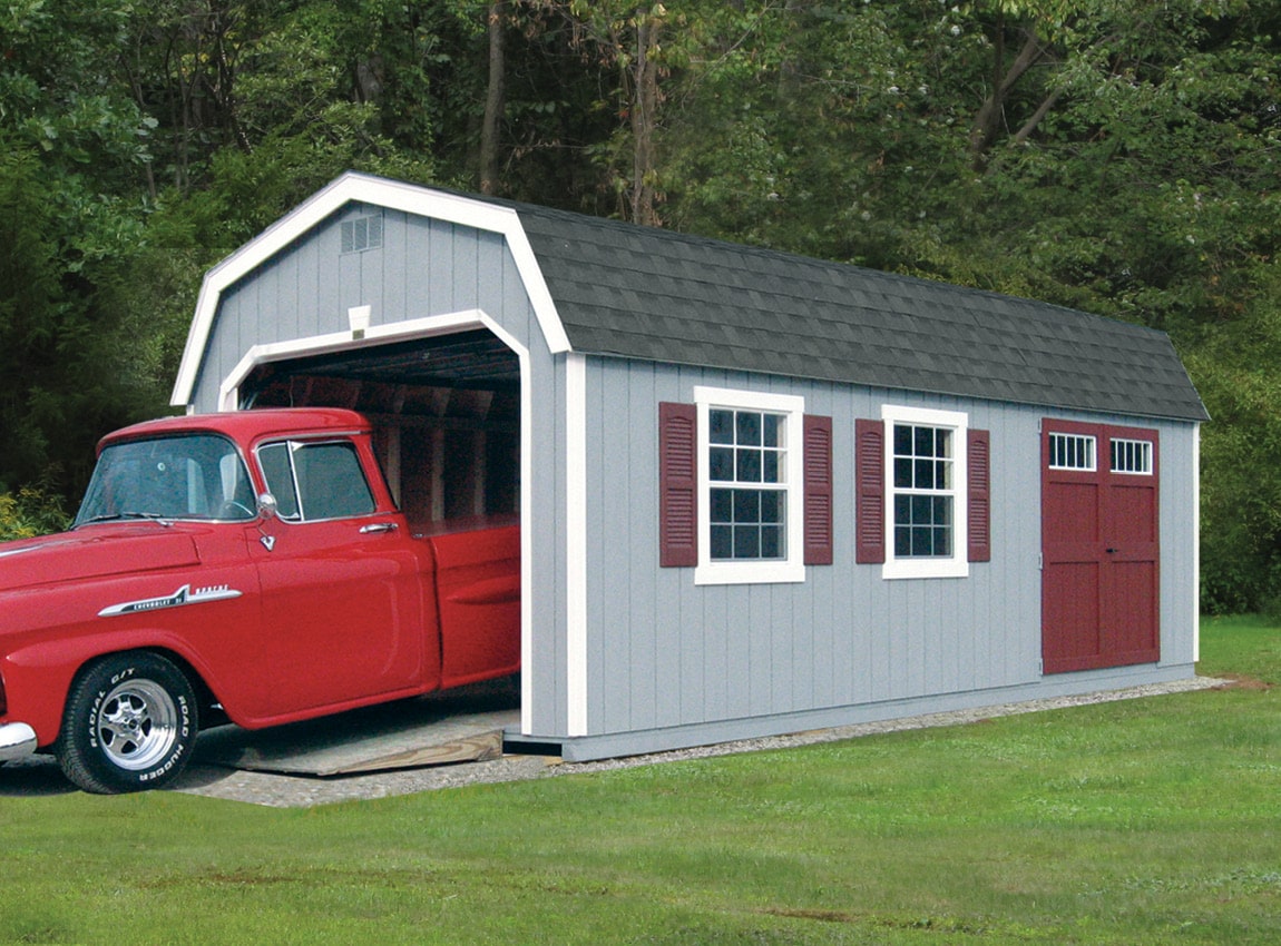 TW garage様 New England Dutch One-Car Garage (T1-11) Sale CT, MA & RI | Buy