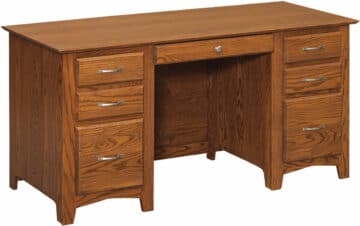 Brown Stone Shaker 60" Executive Desk