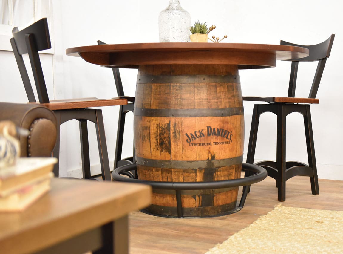 Kloter Farms Whiskey Barrel Pub Table and Stool - Thumbnail 2