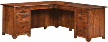 Covington Pedestal Executive L-Desk