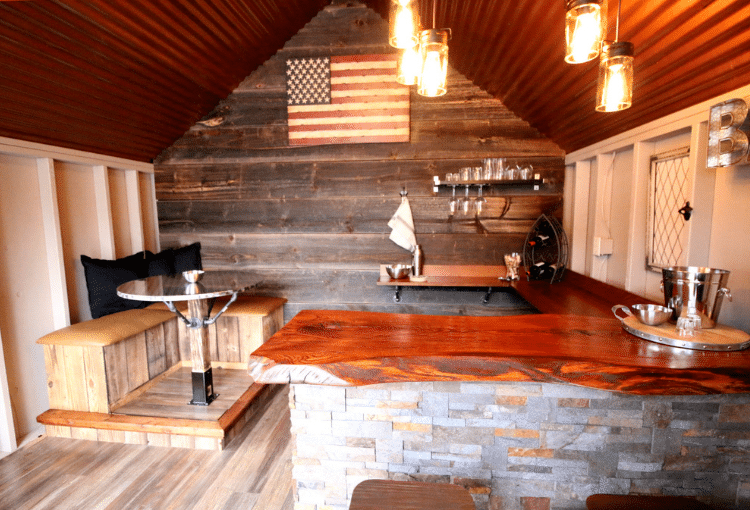 He Shed interior by Kloter Farms