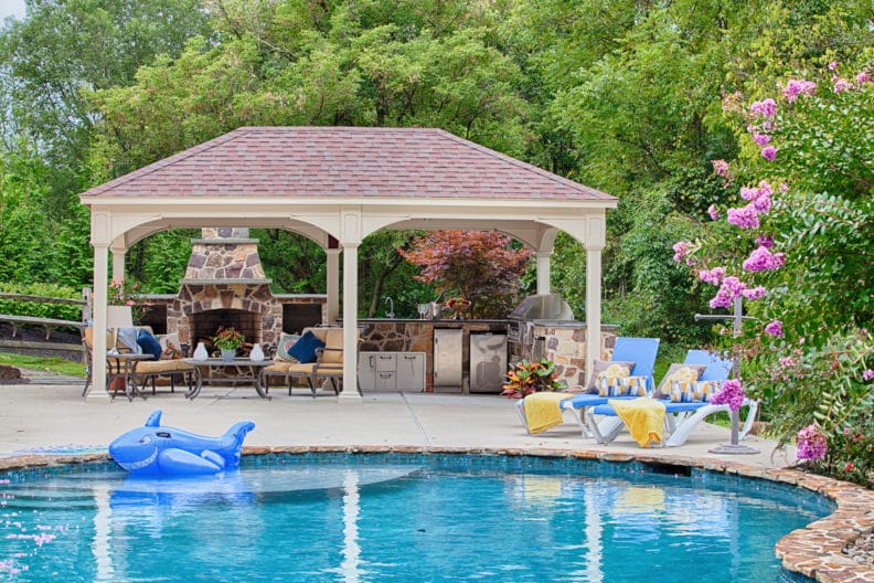 12x20 Traditional Ivory Vinyl Pavilion