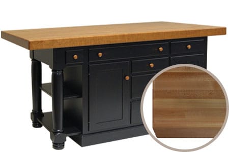 Kitchen Island with 3" Butcher Block Top by Kloter Farms