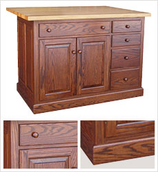 Raised Panel Island Base by Kloter Farms (tops determined separately)