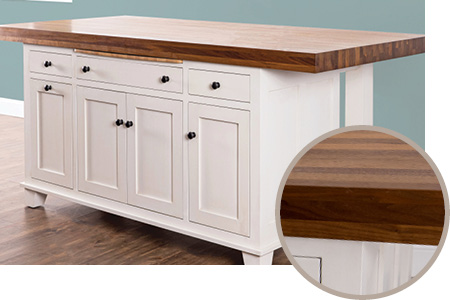 3" Butcher Block Island Top