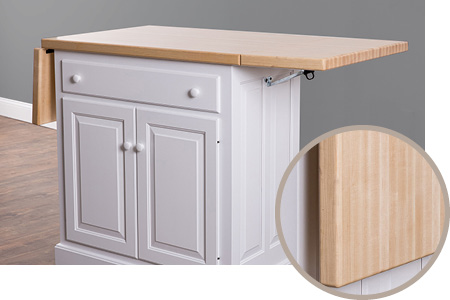Butcher Block Drop Leaf Island Top