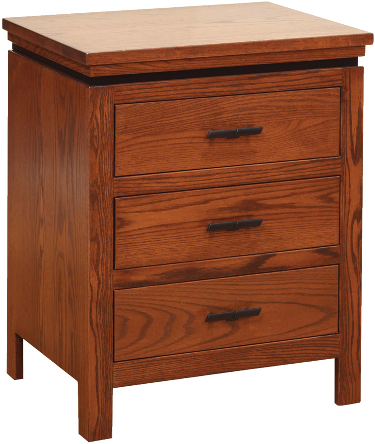 Rainier 3-Drawer Nightstand