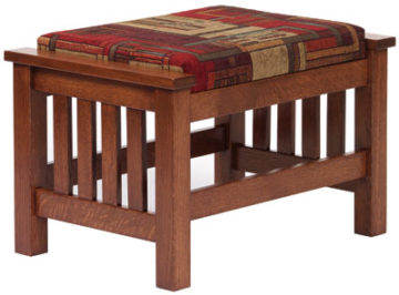 Mission Slat Ottoman