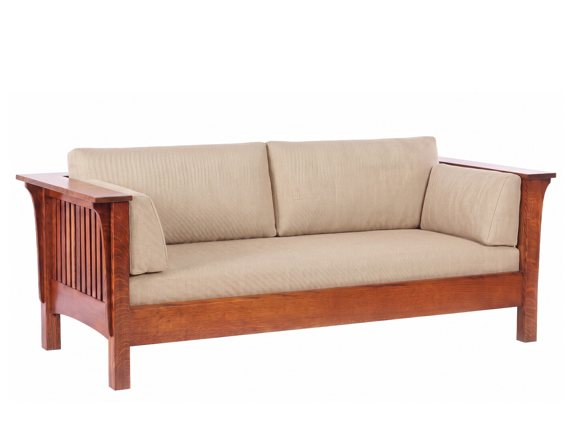Mission Highback Slat Sofa Sale CT, MA & RI